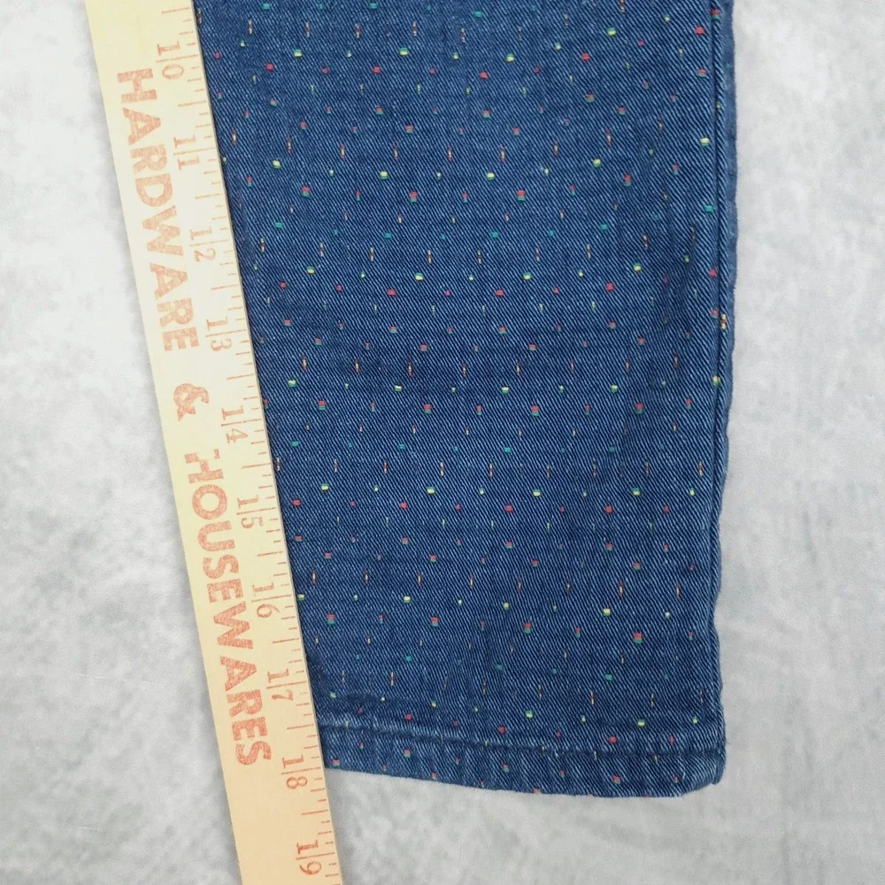 Vintage OshKosh B'Gosh Overalls Boys 6 Blue Red Space Patch Denim Pants 90s USA